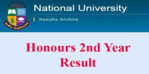 NU Honours 2nd Year Result